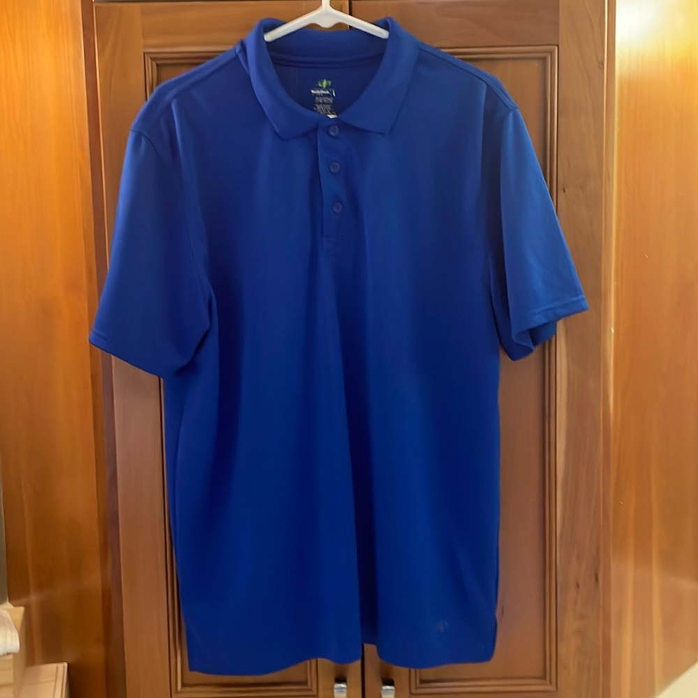 Men’s Nordic Track Golf Polo Size Large Blue
